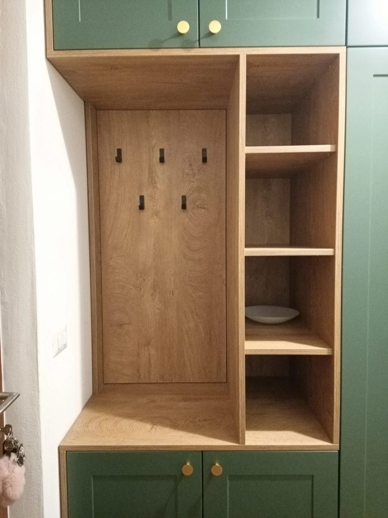 Zelena kuhinja s mramornom stijenkom, detalj 5
