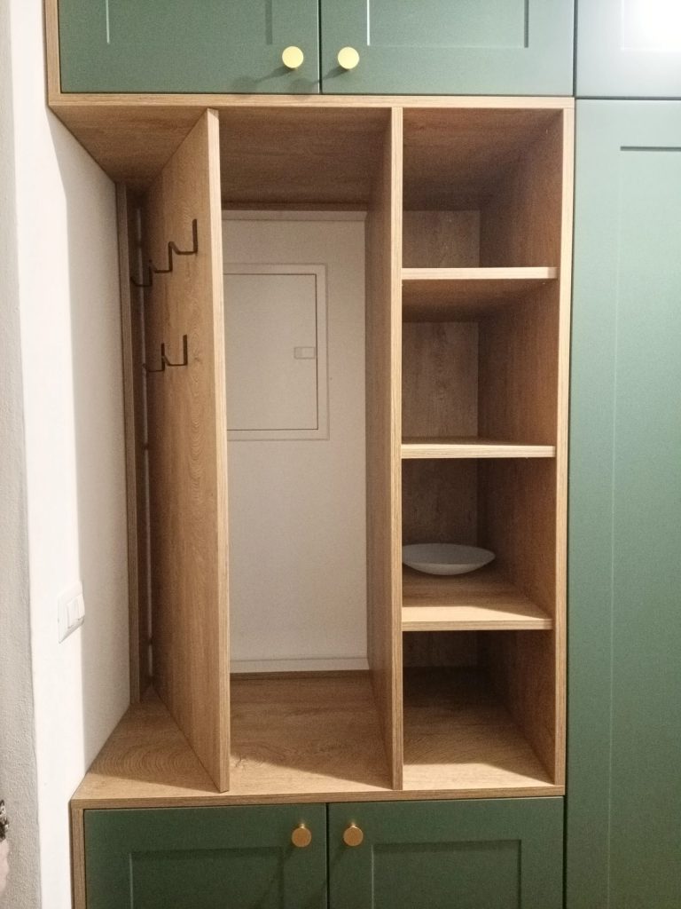 Zelena kuhinja s mramornom stijenkom, detalj 6